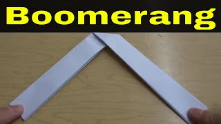 How To Make A Paper Boomerang EasilyTutorial [upl. by Eckhardt]