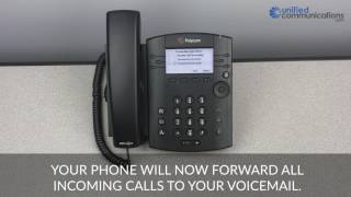 Polycom VVX 300 amp 400 Series Phone  How to Forward Calls [upl. by Almond788]