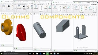 Oldhams coupling components Design in CREO [upl. by Xonk223]