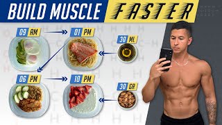 The Best Meal Plan To Build Muscle Faster EAT LIKE THIS [upl. by Etteinotna]