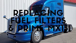 Paccar MX13 Changing Fuel Filters and Priming The Engine [upl. by Severin]