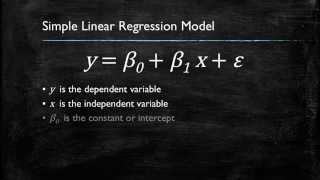 Video 1 Introduction to Simple Linear Regression [upl. by Laurentium]