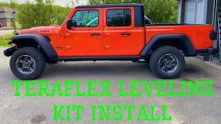 Teraflex Jeep Gladiator Leveling Kit Install [upl. by Llirrehs864]