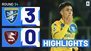 FROSINONESALERNITANA 30 HIGHLIGHTS  Ciociari secure three vital points  Serie A 202324 [upl. by Nilknarf213]