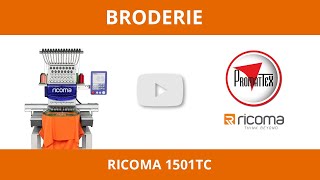 Broderie  RICOMA 1501 TC [upl. by Saimerej]