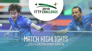 Masataka Morizono vs Thiago Monteiro  2019 ITTF Paraguay Open Highlights 14 [upl. by Notlem]