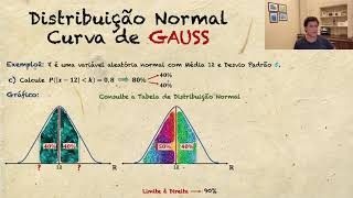 Distribuição Normal  Curva de GAUSS [upl. by Aneele]