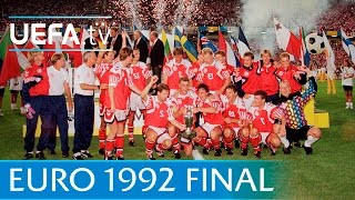 Denmark v Germany UEFA EURO 92 final highlights [upl. by Aicad]