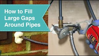 How to Fill Gaps around Pipes [upl. by Salem]