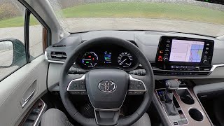 2021 Toyota Sienna XLE AWD Hybrid  POV First Impressions [upl. by Euqcaj325]