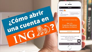 ING  ¿Cómo abrir una cuenta en ING [upl. by Koeninger]