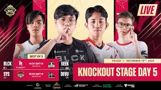 LIVE  DAY 5  M5 World Championship Knockout Stage  ENG [upl. by Lamee118]