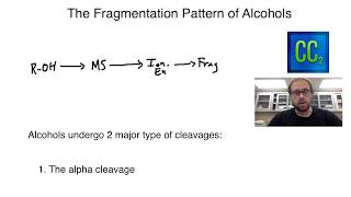 Mass Spectroscopy Alcohol Fragmentation Patterns [upl. by Ecela]