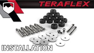 TeraFlex Install JK 125quot Body Lift Kit 4152100 [upl. by Novek15]