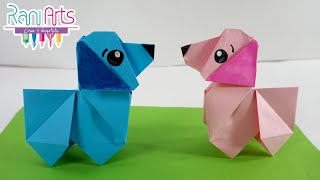 PERRO DE ORIGAMI  Paso a paso  DIY  ORIGAMI DOG [upl. by Nohs]