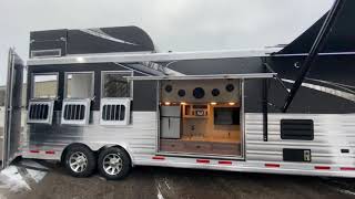 Luxury Horse Trailer With Outdoor Kitchen Option [upl. by Hardi]