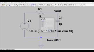 LTspice simulation  Examples in LTspice  RC Circuits  SPICE simulation [upl. by Antoine]