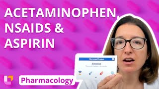 Acetaminophen NSAIDs amp Aspirin  Pharmacology  Nervous System  LevelUpRN [upl. by Noswad]