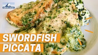 How To Make A Delicious Swordfish Piccata  North Coast Seafoods [upl. by Etterraj]