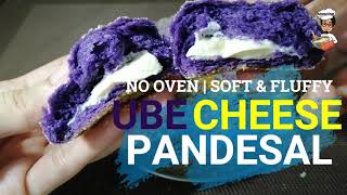 NO OVEN UBE CHEESE PANDESAL  Soft amp Fluffy Pan de sal  MisterChef [upl. by Ori]