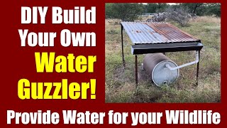 💧Build Your Own WATER GUZZLER ♻ Provide Supplemental Water for Wildlife ● DIY amp Lasts a Lifetime [upl. by Beauchamp]