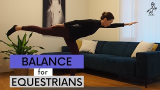 Workout for Equestrians  How to Improve Balance in the Saddle [upl. by Lizned]