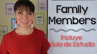 MIEMBROS DE LA FAMILIA EN INGLÉS Y SU PRONUNCIACIÓN [upl. by Htide]