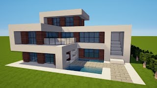 MINECRAFT MODERNES HAUS bauen TUTORIAL HAUS 143 [upl. by Ahseret]