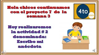 La anécdota pasos para redactar una anécdota utilizando conectores temporales [upl. by Arleta]