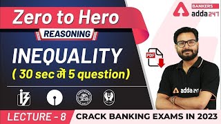 Inequality Reasoning Tricks  Adda247 Banking Classes  Lec 8 [upl. by Aerdied193]