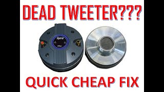 HOW TO FIX BLOWN TWEETER [upl. by March845]