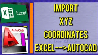 How to import X Y Z coordinates from Excel to AutoCAD [upl. by Dorkas957]