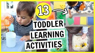 13 Toddler Activities for Learning You Can Do At Home  12 year olds [upl. by Anewor]