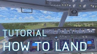 FSX How to Land  Boeing 737800  Tutorials [upl. by Boniface]