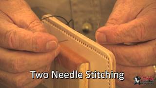 Hand Stitching Leather Techniques [upl. by Ulrich]