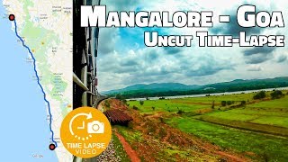 Indian Railways Timelapse Journey Mangalore to Goa Uncut Timelapse  05 Sec Timelapse [upl. by Atinel]