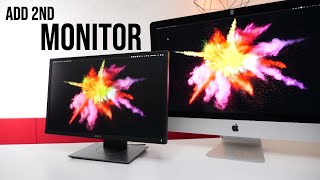 How To Add A Extra Monitors On A iMac [upl. by Kilmarx]