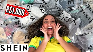 ABRINDO MIL REAIS EM COMPRAS NA SHEIN [upl. by Anihs]