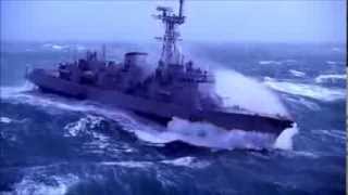 D646 LatoucheTréville Navy ship in Storm [upl. by Dowling]