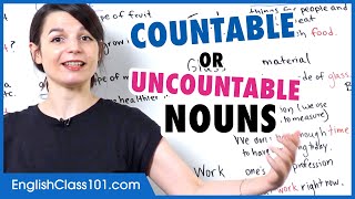 Countable and Uncountable Nouns  Basic English Grammar [upl. by Petrick380]