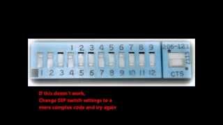 Programming Genie GM3TBX Master Remote with DIP Switches [upl. by Yewed]