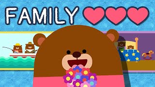 My Family Loves Me ♫  Mommy amp Daddy Song  Wormhole English Music For Kids [upl. by Elleirbag]