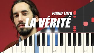 Lomepal  La vérité Easy Piano Tutorial [upl. by Nahn676]