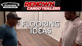 Enclosed Cargo Trailer FLOORING IDEAS  Renown Cargo Trailers  Mobile Business [upl. by Eada]