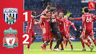 Highlights West Brom 12 Liverpool  ALISSON heads the winner in injury time [upl. by Resor503]