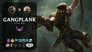 Gangplank Mid vs Azir  NA Master Patch 146 [upl. by Baily]