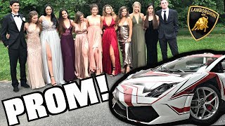 Driving My Lamborghini To High School Prom Crazy Reactions [upl. by Namdor]