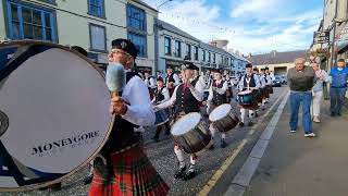 Massed Pipes amp Drums heading to the tattoo in the Square 2022 [upl. by Brinkema]