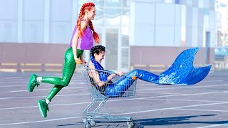 12 DIY Good Mermaid vs Bad Mermaid Lifestyle Ideas [upl. by Attenna]