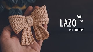 Hermoso lazo en crochet  Debes tejerlo [upl. by Aenel900]